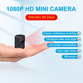 HD Mini Body Camera Беспроводные Карманные Камеры Безопасности 1080P С Активацией Движения Small Nanny Cam для Автомобилей В Режиме ожидания Re PIR Espia Webcam