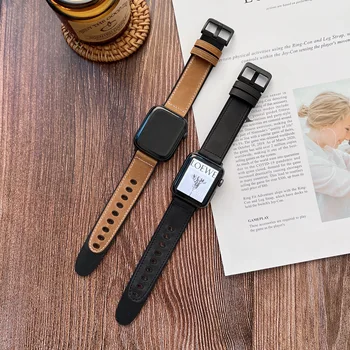 Силиконовый кожаный ремешок Для Apple watch Ultra 49 мм 8 7 45 мм 41 мм Модный Смарт-браслет Для iwatch 6 5 3 SE 44 мм 42 мм 40 мм