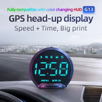 EURS Автомобильные Аксессуары 2023 Новый GPS G13 HUD Головной Дисплей Для Всех Автомобилей Цифровой Спидометр Подключи И Играй Лобовое Стекло Электронное A