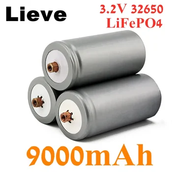 1-10 Шт. Используемая брендом аккумуляторная батарея lifepo4 емкостью 32650 9000 мАч 3,2 В, профессиональная литий-железо-фосфатная аккумуляторная батарея с винтом