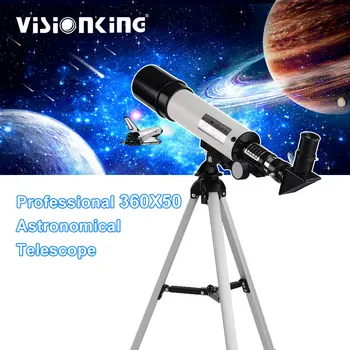 Астрономический Телескоп Visionking 90x Refraction 50360 FMC С Портативным Штативом Sky Monocular Telescopio Космический Наблюдательный Прицел