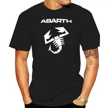 Футболка с логотипом Abarth scorpion Хлопковые Топы, Футболки, Итальянская Модная Повседневная классическая одежда, короткие Футболки Для Мужчин