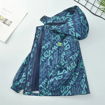 2023 новая уличная детская лыжная одежда для мальчиков с бархатной треуголкой, съемное ветрозащитное пальто для защиты qiu dong