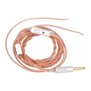 3,5 мм шумоподавляющий кабель для наушников с микрофоном и кнопочным управлением - идеально подходит для мобильных телефонов и компьютеров