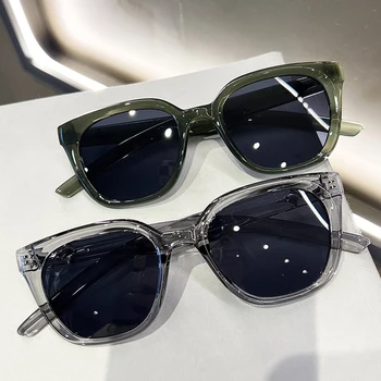 Модные Квадратные солнцезащитные очки, женские винтажные Брендовые Дизайнерские солнцезащитные очки на открытом воздухе, женские ретро-очки в маленькой оправе Oculos De Sol