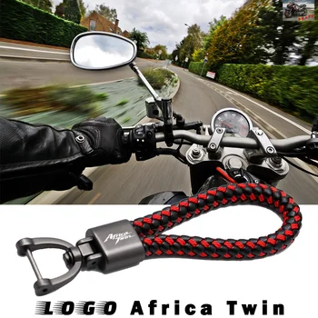 Для Honda Africa Twin CRF1000L 2016 2017 2018 2019 Аксессуары для мотоциклов Изготовленный на заказ брелок с логотипом ручной работы Кожаный Металлический брелок для ключей