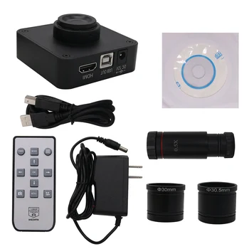 Объектив 0.5X C-mount для записи видео 4K 1080P с USB-выходом HY-1138 21MP Промышленный Микроскоп Камера