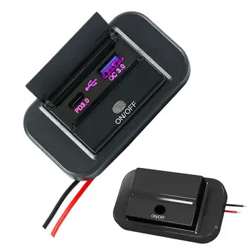 Автомобильное Зарядное Устройство Быстрая Зарядка Быстрое Зарядное Устройство Для Телефона Компактный Двухпортовый Адаптер Прикуривателя USB C Автомобильное Зарядное Устройство Для Телефона PD &