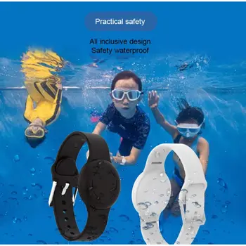 Водонепроницаемый ремешок для часов AirTag, регулируемые ремешки для снятия стресса с пузырьками на пальцах, защита от потери детского трекера