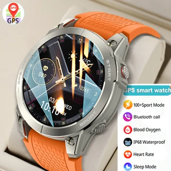 2024 Новые Водонепроницаемые Смарт-часы Мужские AMOLED Дисплей HD 466*466 Bluetooth Вызов Спортивные Часы Smartwatch для Мужчин GPS Часы Фитнес