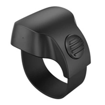 Портативное мини-кольцо дистанционного управления затвором для селфи с Bluetooth 5.1 для телефона Беспроводное кольцо интеллектуального дистанционного управления (черное)
