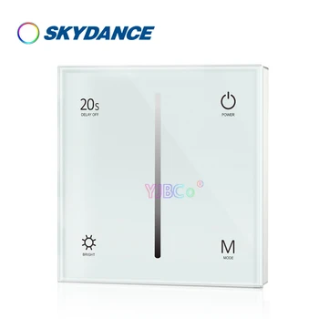 Skydance S1-T Симистор переменного тока Сенсорная Стеклянная панель Диммер стеклянная панель затемнения переключатель 110V-220V Для одноцветной светодиодной ленты с регулируемой яркостью