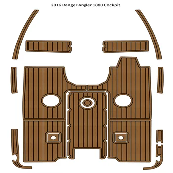 2016 Ranger Angler 1880 Коврик для кокпита Лодка EVA Пенопласт Коврик для пола из Тикового дерева Самоклеящийся