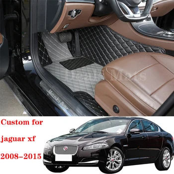 Автомобильные коврики для Jaguar XF 2008 2019 2011 2012 2014 2015 Водонепроницаемые детали интерьера на заказ, ковры, автомобильные подставки для ног, Аксессуары