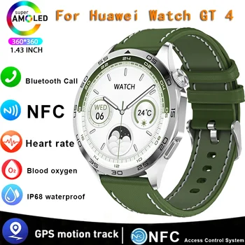 Мужские Смарт-ЧАСЫ GT4 Max SmartWatch Женские GPS-Трекер 1,43 Дюймов AMOLED 466 * 466 HD Экран Всегда Отображает Bluetooth-вызов Smartwatch