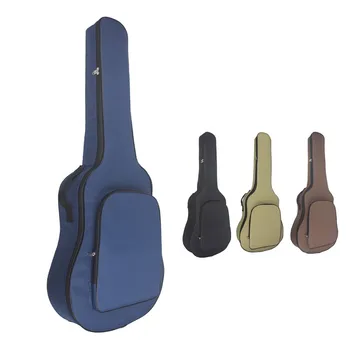 Концертная сумка для акустической гитары из ткани Оксфорд, водонепроницаемый рюкзак, хлопковые двойные плечевые ремни, мягкий чехол с подкладкой, аксессуары для гитары