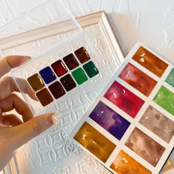 Новая 10 Цветная Акварельная Краска White Night Layered Color Master С Осажденным Цветом Artist Painting Aquarelas Товары Для Рукоделия