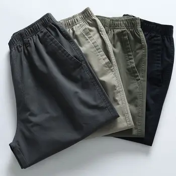 2023 Шорты Мужские Хлопчатобумажные Карманные шорты-карго Модный стиль Эластичные армейские Мужские Летние повседневные винтажные брюки длиной до колен U197