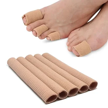 15-сантиметровая Силиконовая трубка для защиты пальцев ног от геля, Тканевая Гелевая повязка для пальцев рук и ног, Мозоли, Волдыри, Обезболивающие Мягкие прокладки, Стельки