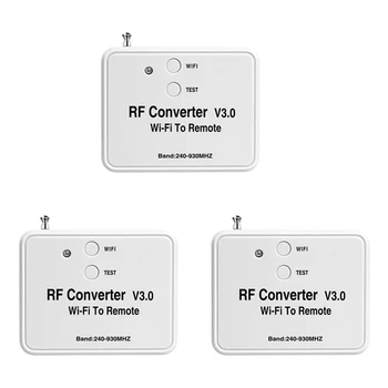 3X Wifi преобразователь дистанционного управления Rf Радиочастота Wifi Пульт дистанционного управления 240-930Mhz для гаражных ворот 