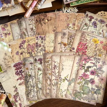 Yoofun 60 шт./лот, окно в стиле барокко, бабочка, Винтажный материал, бумага для журнала для скрапбукинга, фон для поделок, бумага для цветов в стиле ретро