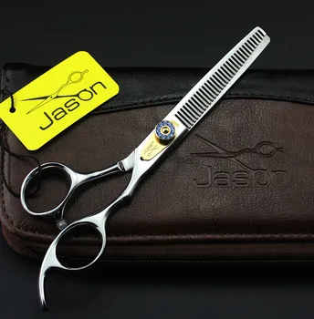 Филировочные ножницы хорошего качества 6,0 дюймов JP440C, ножницы для волос с синими стразами для парикмахерского салона, Инструменты для красоты волос 1шт