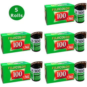 Оригинальная цветная пленка Fujicolor C100 1/2/3/5 рулонов (36 экспозиций/рулон) Fujifilm 100 для камеры формата 135 ISO 100