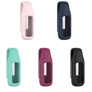 Для Fitbit-роскошные силиконовые часы для чехла, защитный крючок, металлическая застежка-клипса для челнока