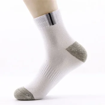Мужские носки средней длины, оптовые продажи производителей носков, однотонные мужские носки для взрослых, спортивные носки и ванночка для ног