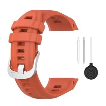 Совместимость с Garmin instinct 2S Прочный браслет, защищающий от пота, регулируемые сменные силиконовые ремешки для часов, ремешки для часов K5DB