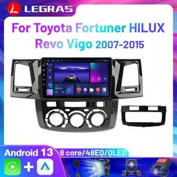2din Android Беспроводной Автомобильный Радиоприемник Carplay для Toyota Fortuner HILUX Revo Vigo 2007-2015 Мультимедийный Видео 4G WIFI DVD-плеер Стерео