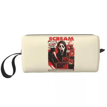 Дорожная сумка для туалетных принадлежностей Halloween Killer Scream, Портативный косметический Органайзер для макияжа Для женщин, чехол для хранения косметики Dopp Kit Case