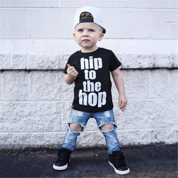 Детская футболка с принтом в стиле хип-хоп, забавная футболка с короткими рукавами для маленьких мальчиков и девочек, повседневные детские модные футболки с круглым вырезом, топы, наряды