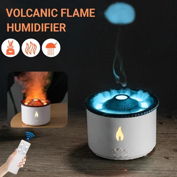 Ароматический диффузор Flame для домашнего ультразвукового увлажнителя воздуха 2 цвета, домашний ароматический увлажнитель воздуха для спальни, диффузор эфирных масел