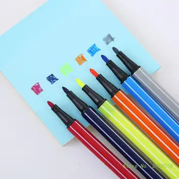 Детская живопись 12 Цветов Нетоксичный акварельный карандаш Моющаяся Акварельная Ручка Mark Painting для детского рисования Товары для Рукоделия