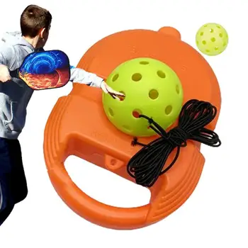 Тренажер для тренировки тенниса, качающийся тренажер для тенниса с мячом и струнами, тренажер для одиночного тенниса, тренажер для тенниса