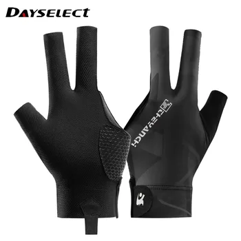 1шт профессиональные бильярдные перчатки женские мужские противоскользящие дышащие открытые 3 пальца спортивные перчатки бильярдные левой рукой