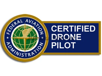 Американская виниловая круглая наклейка с дистанционным управлением, сертифицированная FAA (Федеральная авиационная сертификация дронов с логотипом)
