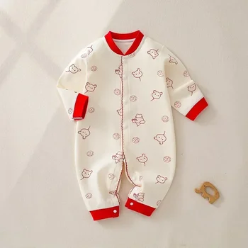 Одежда для маленьких мальчиков от 6 до 24 месяцев, милые комбинезоны со слоном, хлопковая удобная одежда для новорожденных девочек, боди, цельный подарок