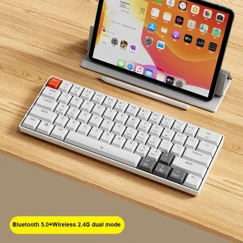 Беспроводная клавиатура Bluetooth Combo Slient мини Игровая клавиатура 61 Клавиша для IOS Ноутбука Macbook Pro Планшета iPad ПК Геймерского компьютера