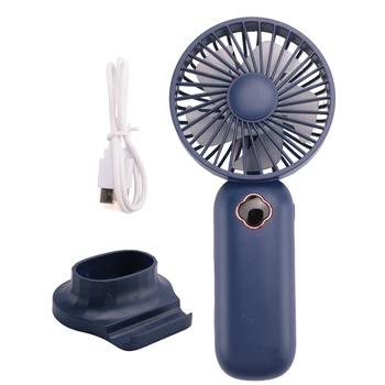 Портативный Ручной вентилятор USB Mini Fan Перезаряжаемый цифровой дисплей Ленивый Вентилятор-охладитель воздуха для домашнего офиса на открытом воздухе