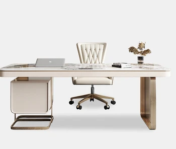 Офисные столы, стулья, компьютерные столы, дизайнерские письменные столы, кабинеты и кабинеты для занятий в современном минималистичном стиле из высококачественной каменной доски