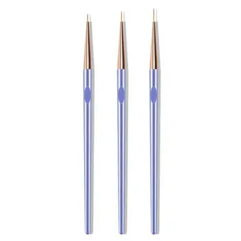 3 шт./компл. Кисточка для нейл-арта премиум-класса, универсальная ручка для ногтей из АБС-пластика, ручка для вырезания ногтей, инструменты для нейл-арта