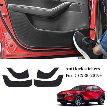 Накладка на боковую кромку двери из углеродного волокна, защитный коврик для Mazda CX-30 2019 2020