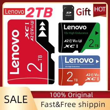 Lenovo 2TB Micro Tf Sd Card Fast Speed A2 1TB 128GB SD Карта Памяти U3 Micro Tarjeta Sd Для Игровой Консоли Nintendo Switch / Lite