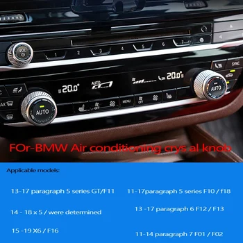 Автомобильный стайлинг для BMW 567 серии G30 G38 G32 X3 G01 G08 X4 G02 с украшением в виде кристаллов, кнопка включения кондиционера, сменная отделка