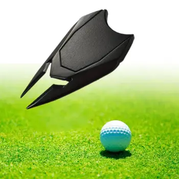Маркер для мяча для гольфа, инструмент для ремонта дерна из цинкового сплава, аксессуар для гольфа, Деликатная стандартная многоцелевая вилка для гольфа зеленого цвета
