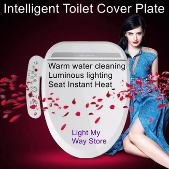 Интеллектуальная крышка унитаза, автоматический нагрев, очистка теплой водой, средство для мытья тела, интеллектуальный кольцевой термостат для сиденья унитаза