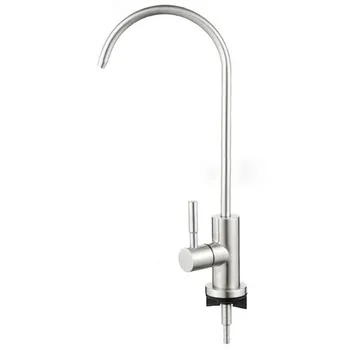 Фильтр для воды Кран G1 / 2 Gooseneck С одной ручкой из нержавеющей стали, вращающиеся на 360 ° Аксессуары для ванной Комнаты И кухни