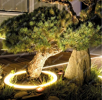 Светодиодный светильник на дереве, проекция ландшафтного газона во дворе виллы, наружный прожектор, водонепроницаемый